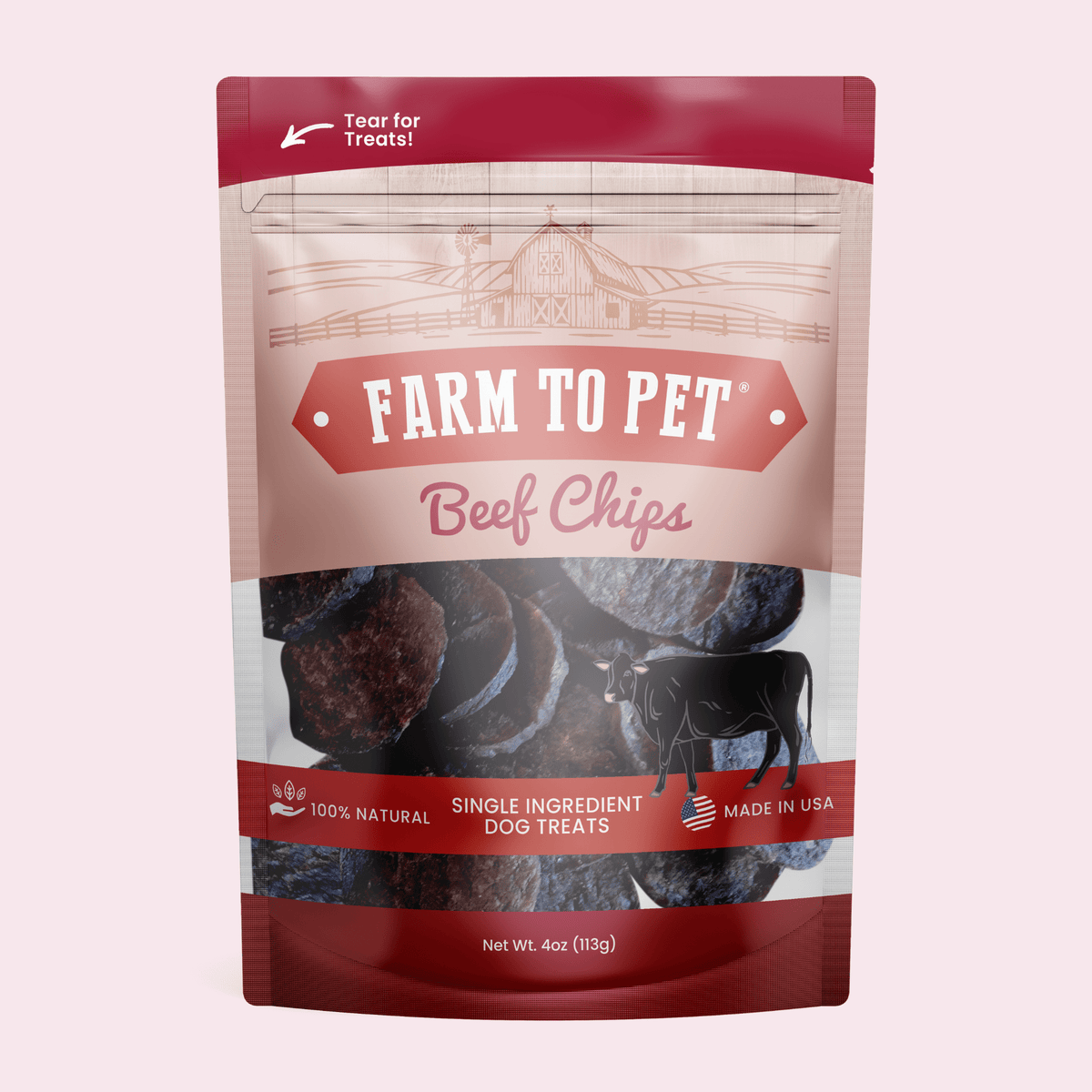 Farm To Pet Beef Chips for Dogs