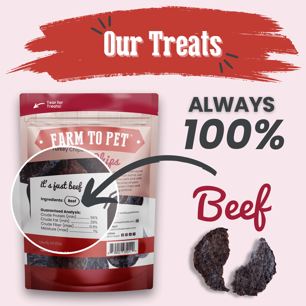 Farm To Pet Beef Chips for Dogs