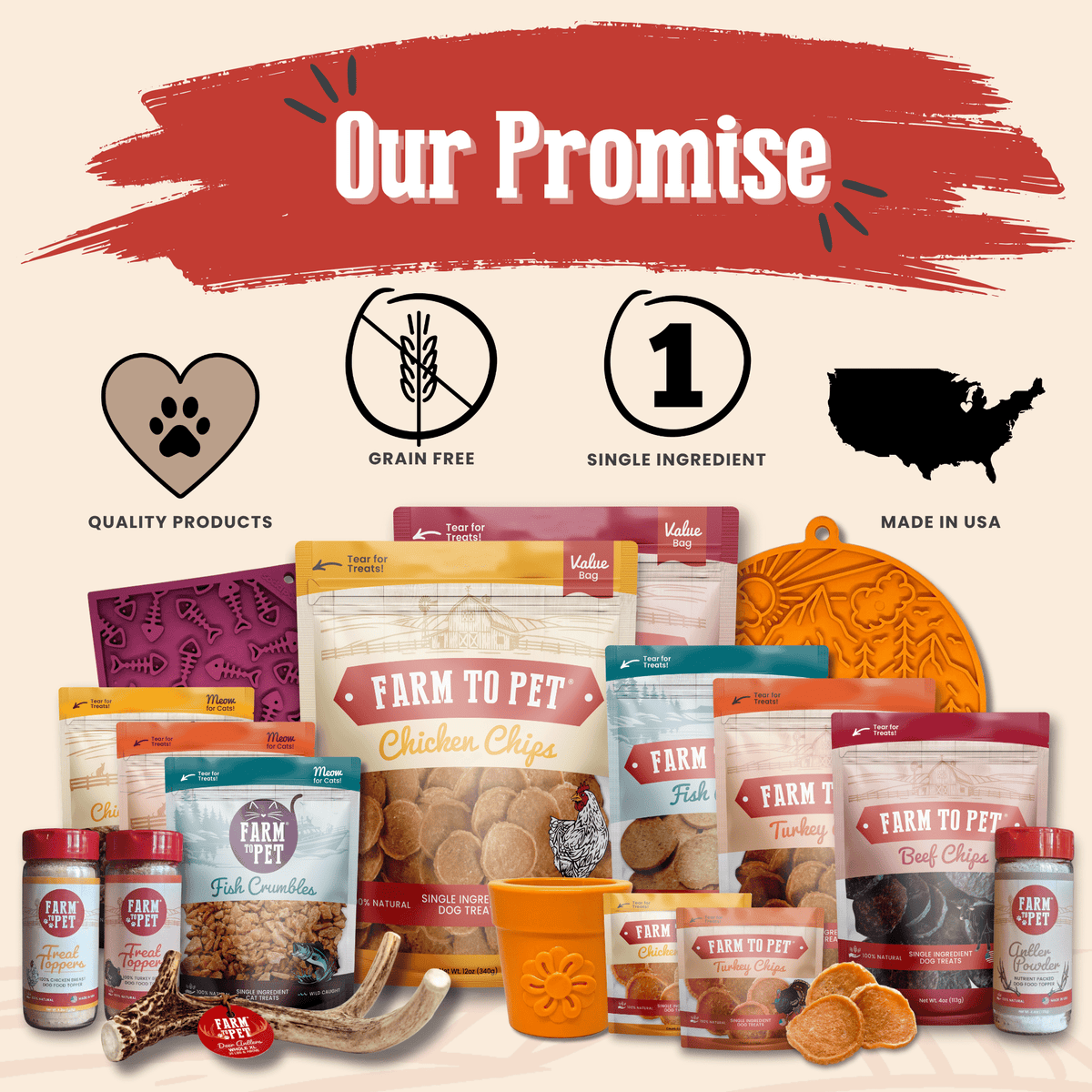 Farm To Pet Chicken & Turkey Chip Duo for Dogs