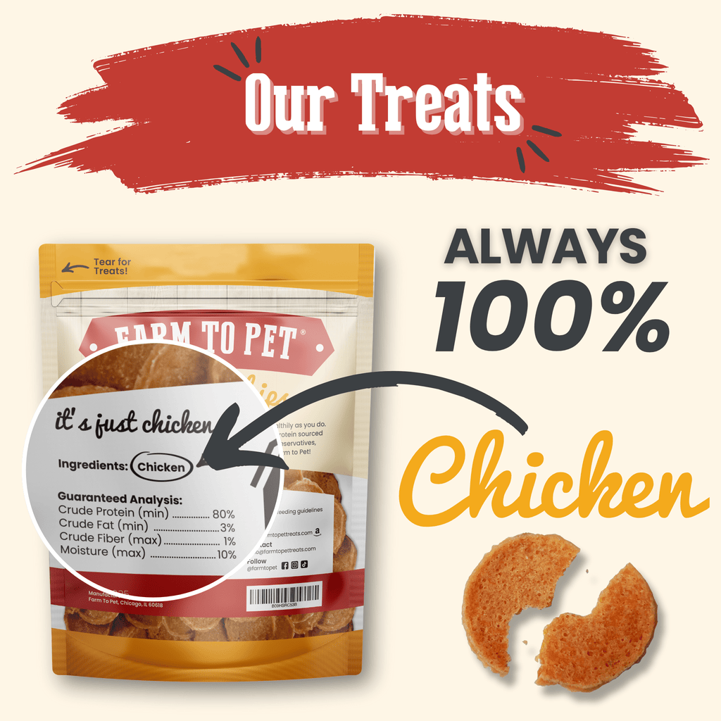 Farm To Pet Chicken Chips for Dogs