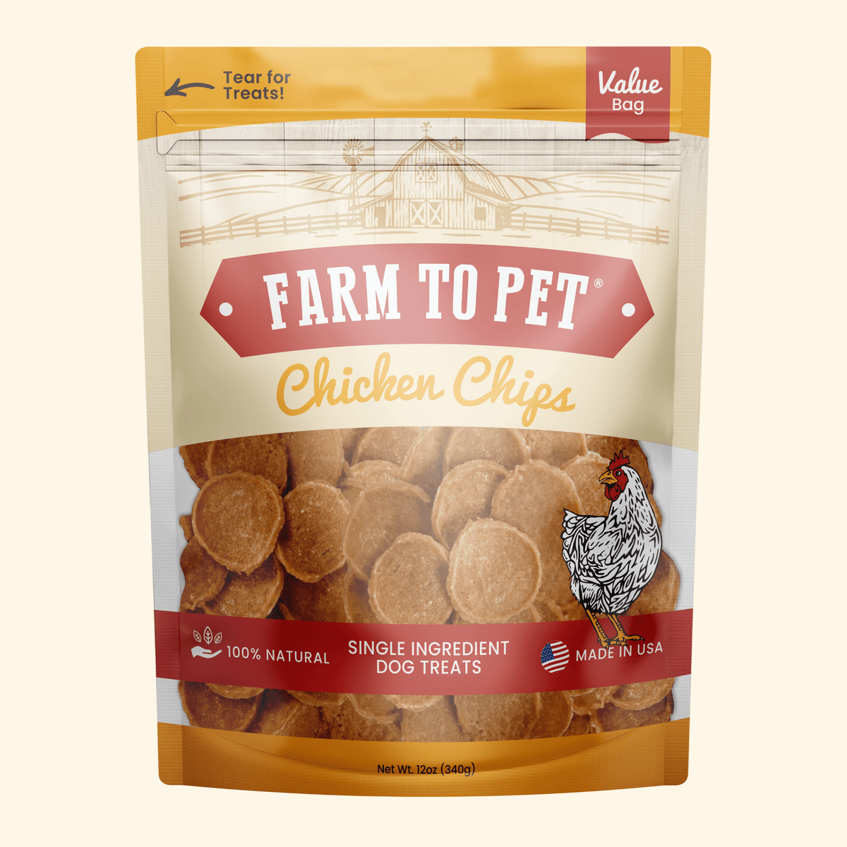 Farm To Pet Chicken Chips for Dogs